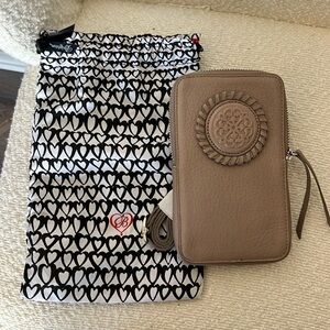 Ferrara Zip Around Phone Organizer in Mink Brighton BRAND NEW